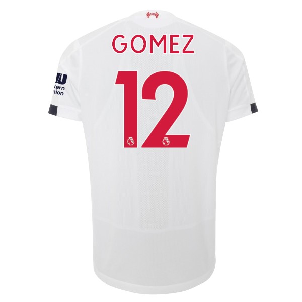 Camiseta Liverpool NO.12 Gomez Segunda equipo 2019-20 Blanco